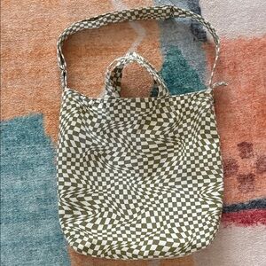 Baggu Duck Canvas Tote in Moss Trippy